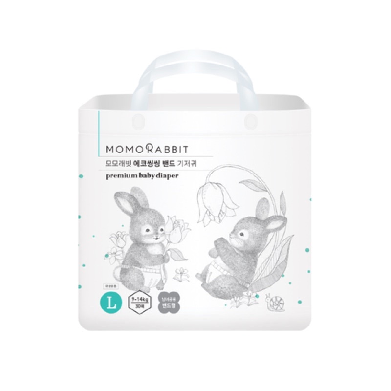 Bỉm Quần/Dán Momo Rabbit Nội Địa Hàn Size S50d/M44d/L40d/XL36d và L28q/XL22q/XXL18q - Shop BonMart