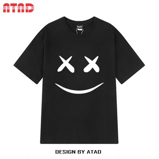 Áo thun tay lỡ nam nữ áo phông dáng rộng chất cotton mềm mịn in hình MẶT CƯỜI giá rẻ
