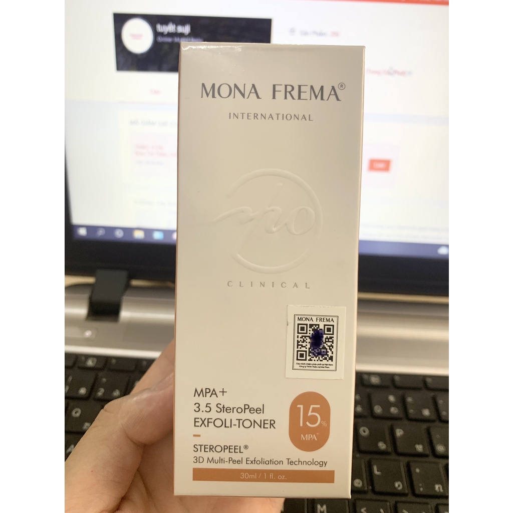 Dung dịch tẩy da chết hoá học MONA FREMA MPA MANDELIC + PYRUVIC ACID 15% 30ml