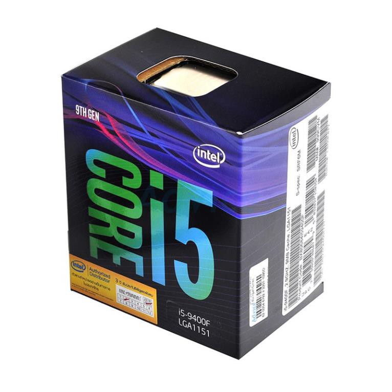 Bộ Vi Xử Lý CPU Intel Core i5 9400F 2.90Ghz Turbo up to 4.10GHz / 9MB / 6 Cores, 6 Threads / Socket 1151 / Coffee Lake