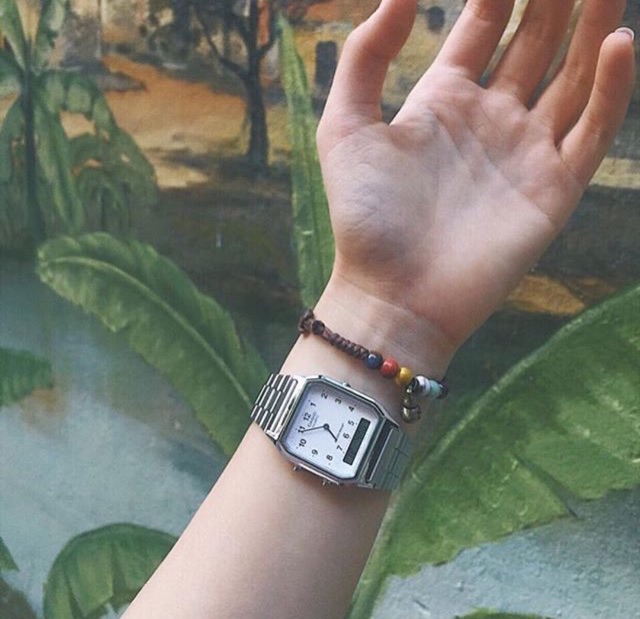 Đồng hồ unisex Caisio AQ230 silver hàng xách tay Nhật Bản | BigBuy360 - bigbuy360.vn