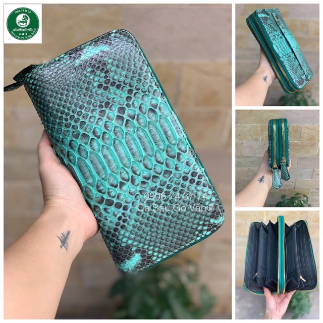 VÍ HAI KÉO DA TRĂN SIZE 1222 CÁ SẤU GÒ VẤP