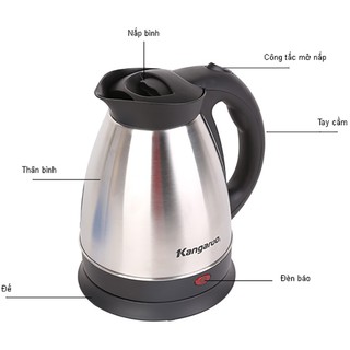 Bình đun siêu tốc kangaroo kg335n - hàng chính hãng