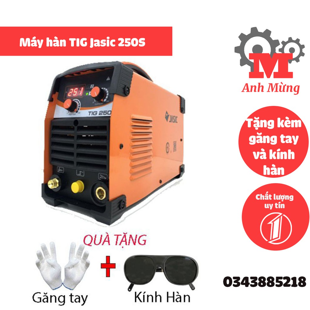 Máy hàn Tig Jasic 250S 12 sò mosfe thiết kế hiện đại, công suất mạnh mẽ