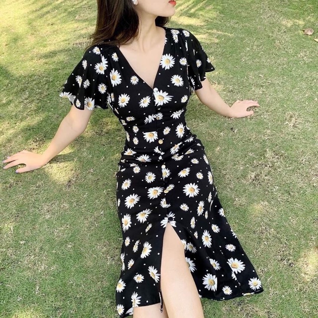 Đầm cúc suông #bigsize 60kg-90kg