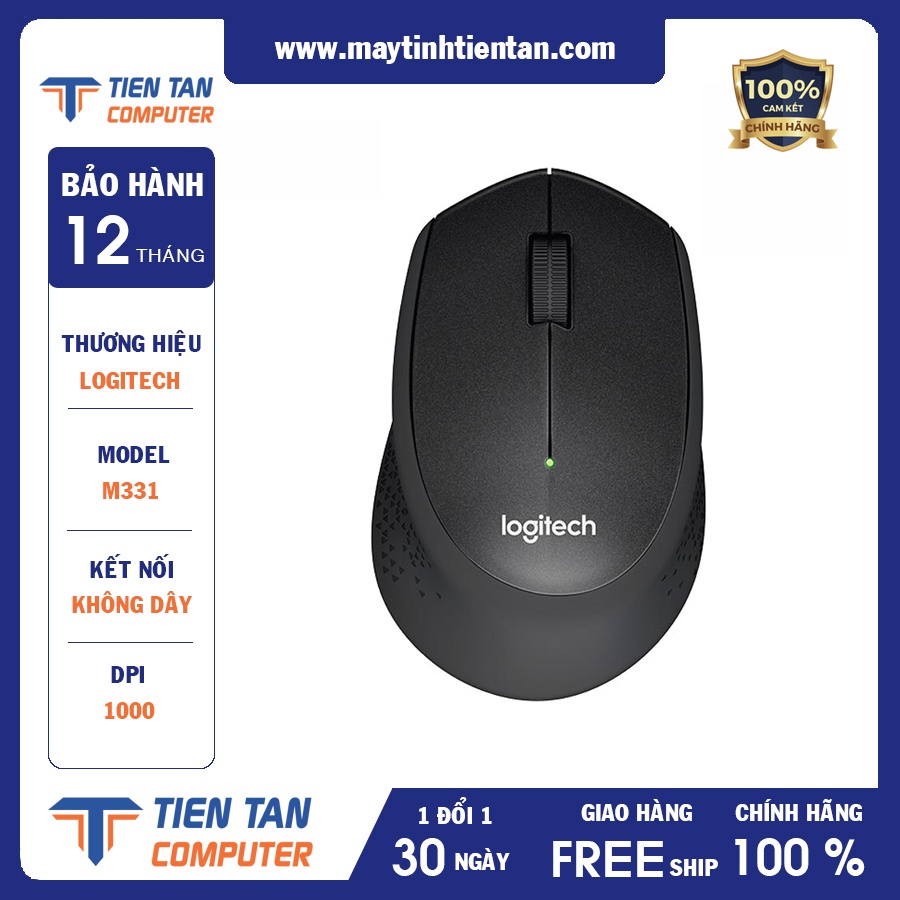 Chuột Logitech M331 Silent không dây giá rẻ