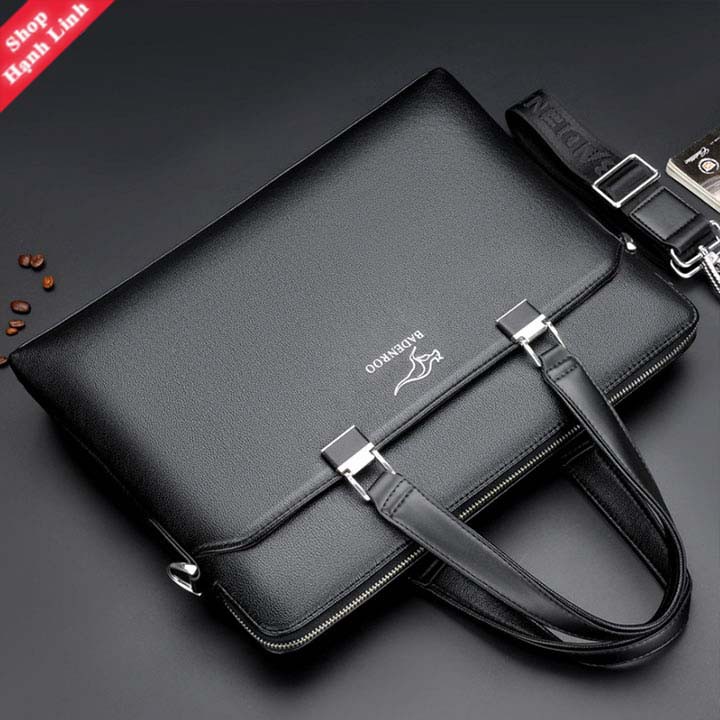 Cặp da công sở hiệu Badenroo kích thước 31 x 42 x 6.5 cm, đựng laptop 15,6 inch, cặp văn phòng | BigBuy360 - bigbuy360.vn