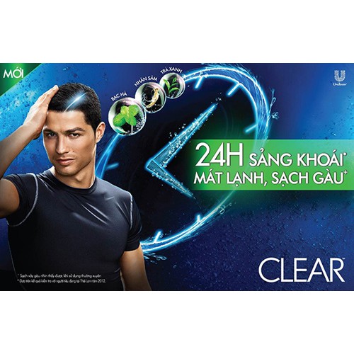 Dầu Gội Clear Men Thái Lan  Loại 450ml Sạch Gàu,Mát Lạnh Bạc Hà