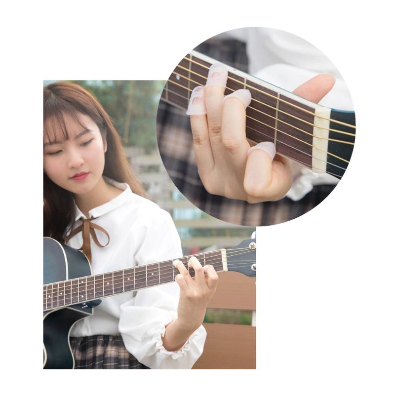 bộ bọc ngón tay cao su bảo vệ ngón tay khi chơi đàn guitar