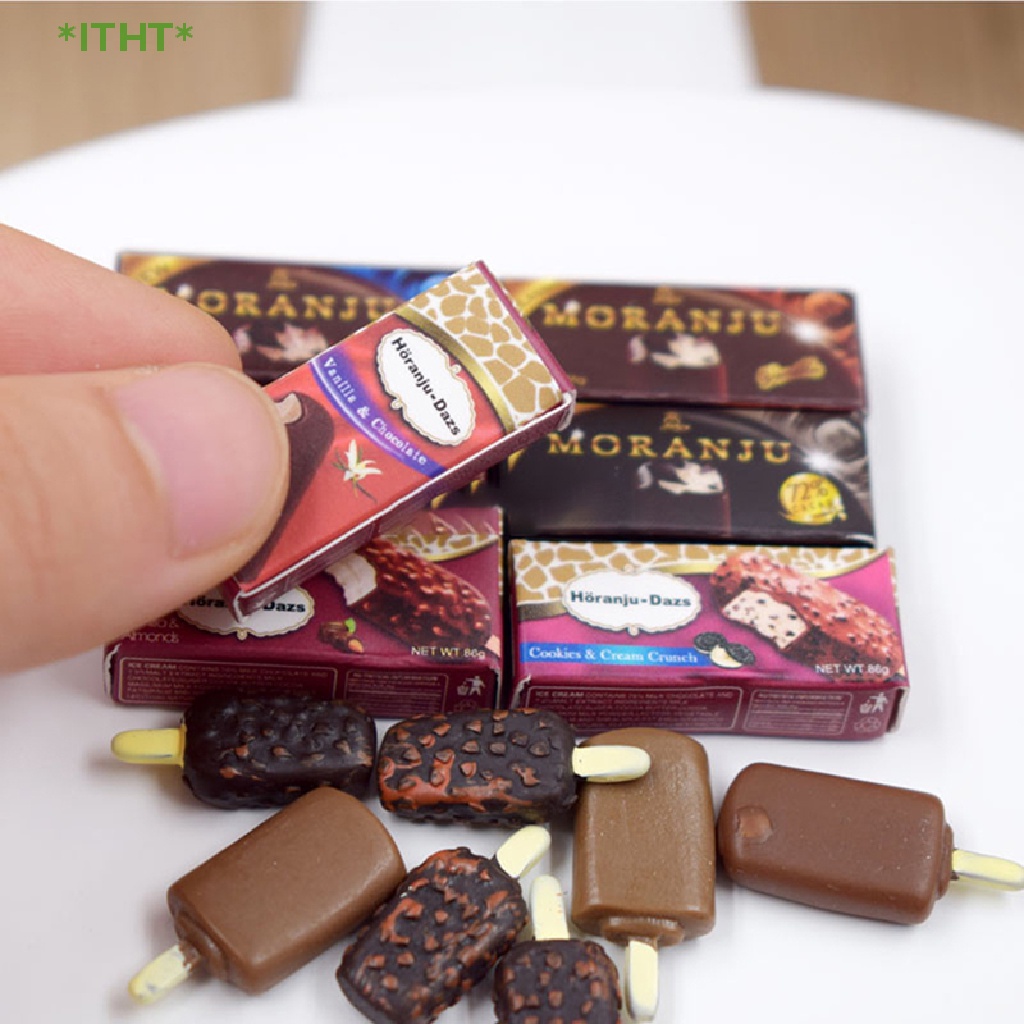 Mô Hình Kem Ốc Quế Trang Trí Nhà Búp Bê Tỉ Lệ 1 / 12 Mới