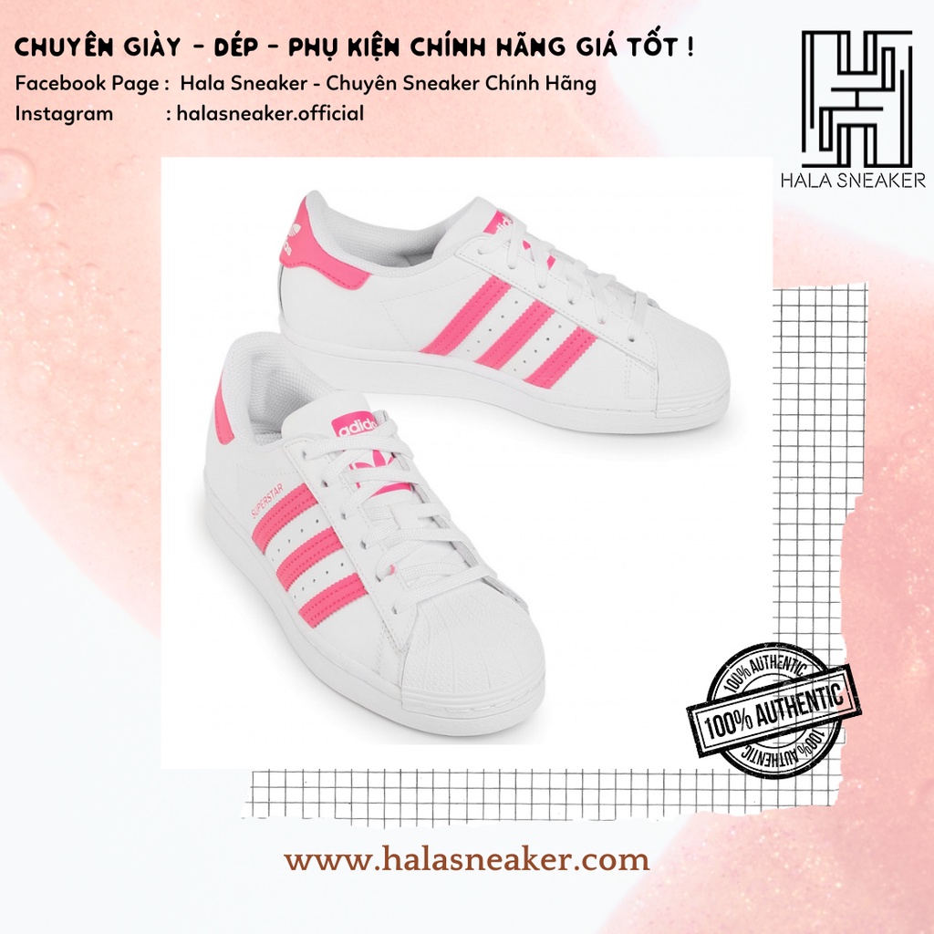 Giày Adidas Chính Hãng Superstar Pink FW0773 - Giày Thể Thao Sneaker Nữ Authentic - Halasneaker.com