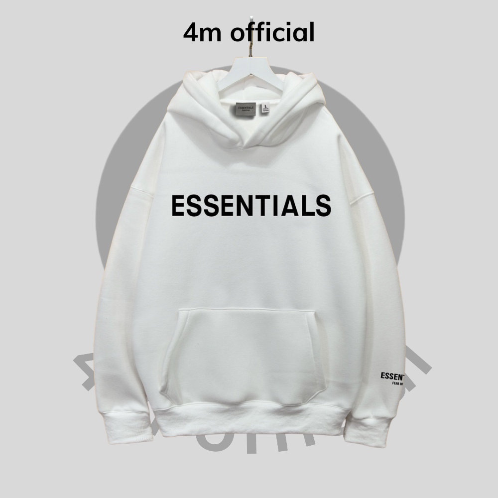 Áo Hoodie Essentials FEAR OF GOD FOG 4m official chất nỉ cao cấp nam nữ form rộng in silicon