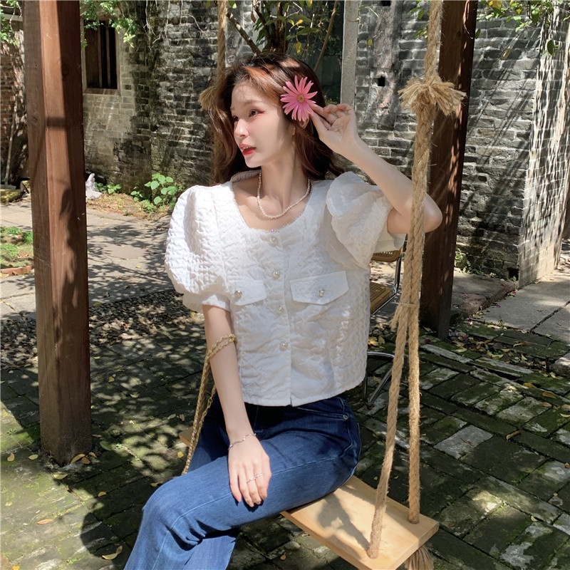 Áo Sơ Mi Ngắn Tay Thời Trang Mùa Hè Dễ Phối Đồ Dành Cho Nữ