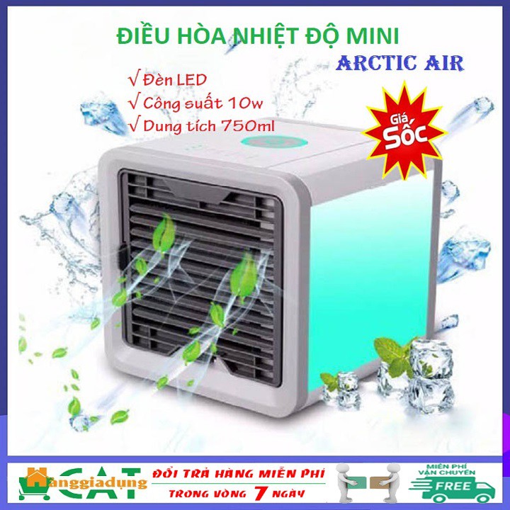 [Hàng xịn] Quạt điều hòa mini để bàn cao cấp ARCTIC AIR công nghệ ion USA làm lạnh bằng hơi nước