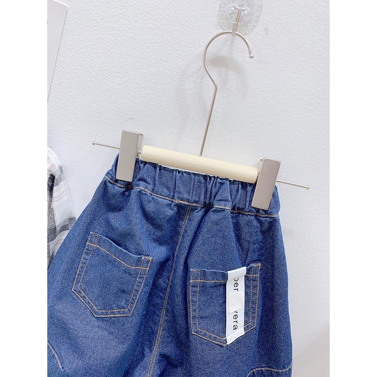 [Babycat] Hàng Có Sẵn Quần Jean Ống Rộng Phong Cách Nhật Bản Hàn Quốc Nhật Bản / Hàn Quốc / Phương Tây Thời Trang Xuân Hè Cho Bé Trai / Bé Gái