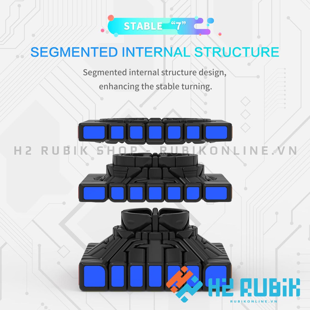 Rubik 7x7 YJ MGC 7x7 M - Rubik 7 tầng có nam châm sẵn