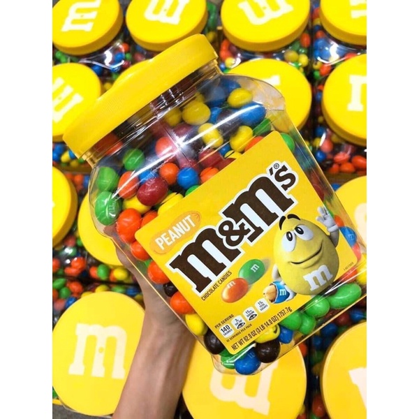 Kẹo Socola m&amp;m's nắp vàng 1,757g nhận đậu phộng