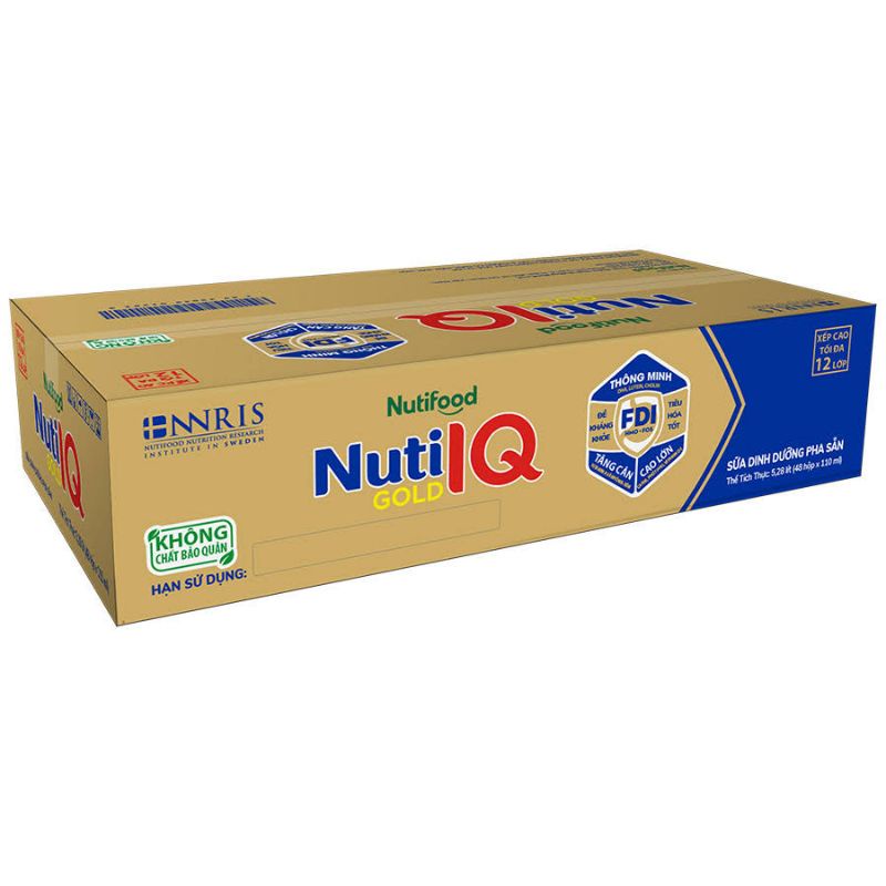 THÙNG 48HỘP NUTI IQ GOLD 110ML
