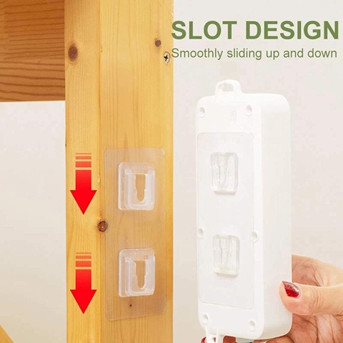Móc treo đồ hai mặt dán tường tự dính chống nước chống dầu có thể tái sử dụng