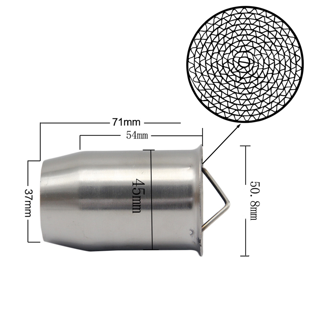 Đầu vào 51mm Bộ giảm thanh xả xe máy DB Killer Di chuyển được DB Killer Bộ giảm thanh tiếng ồn Loại 