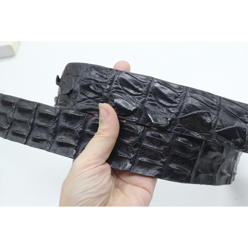Dây Thắt Lưng, Dây Nịt Nam Gai Da Cá Sấu Bản 3.8cm Bản Liền Không Nối Sản Phẩm Kèm Mặt Khóa Cao Cấp Bảo Hành 12 Tháng