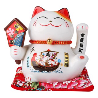MÈO KIM VẬN CHIÊU TÀI - GIA ĐẠO BÌNH AN(16cm x 15cm x 12cm)  PT0206
