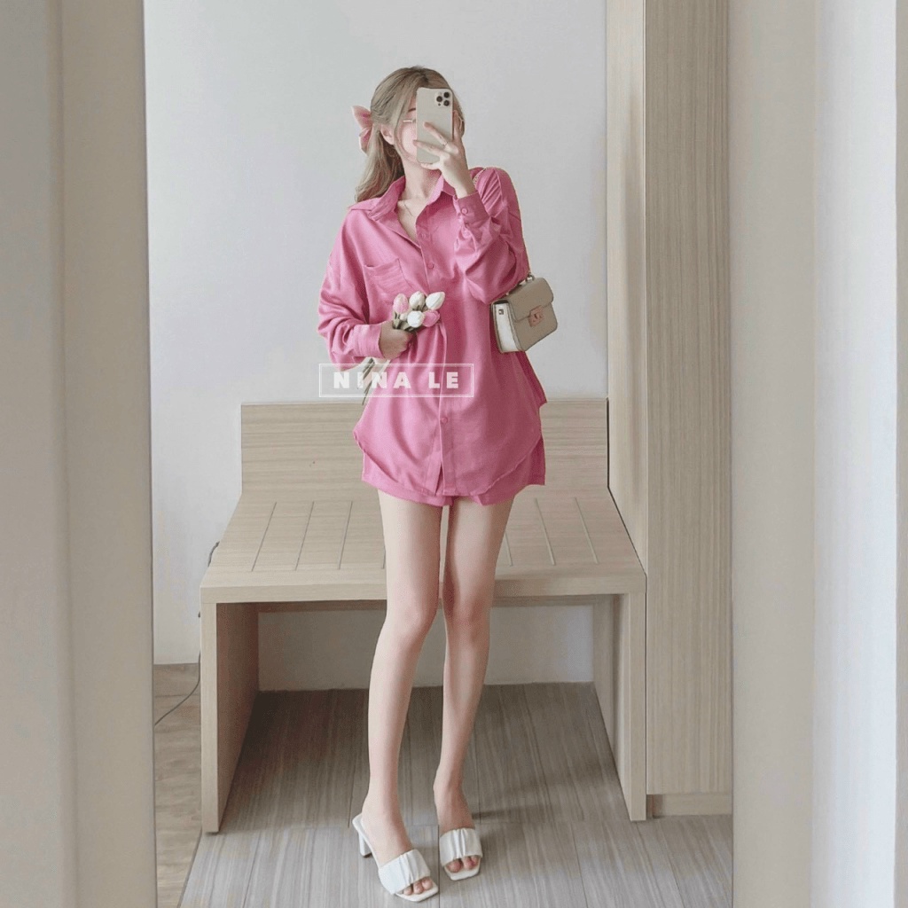 SÉT BỘ NỮ TUYẾT NHUNG MẶC ĐI CHƠI SANG CHẢNH SIU XINH PU THỜI TRANG HHP