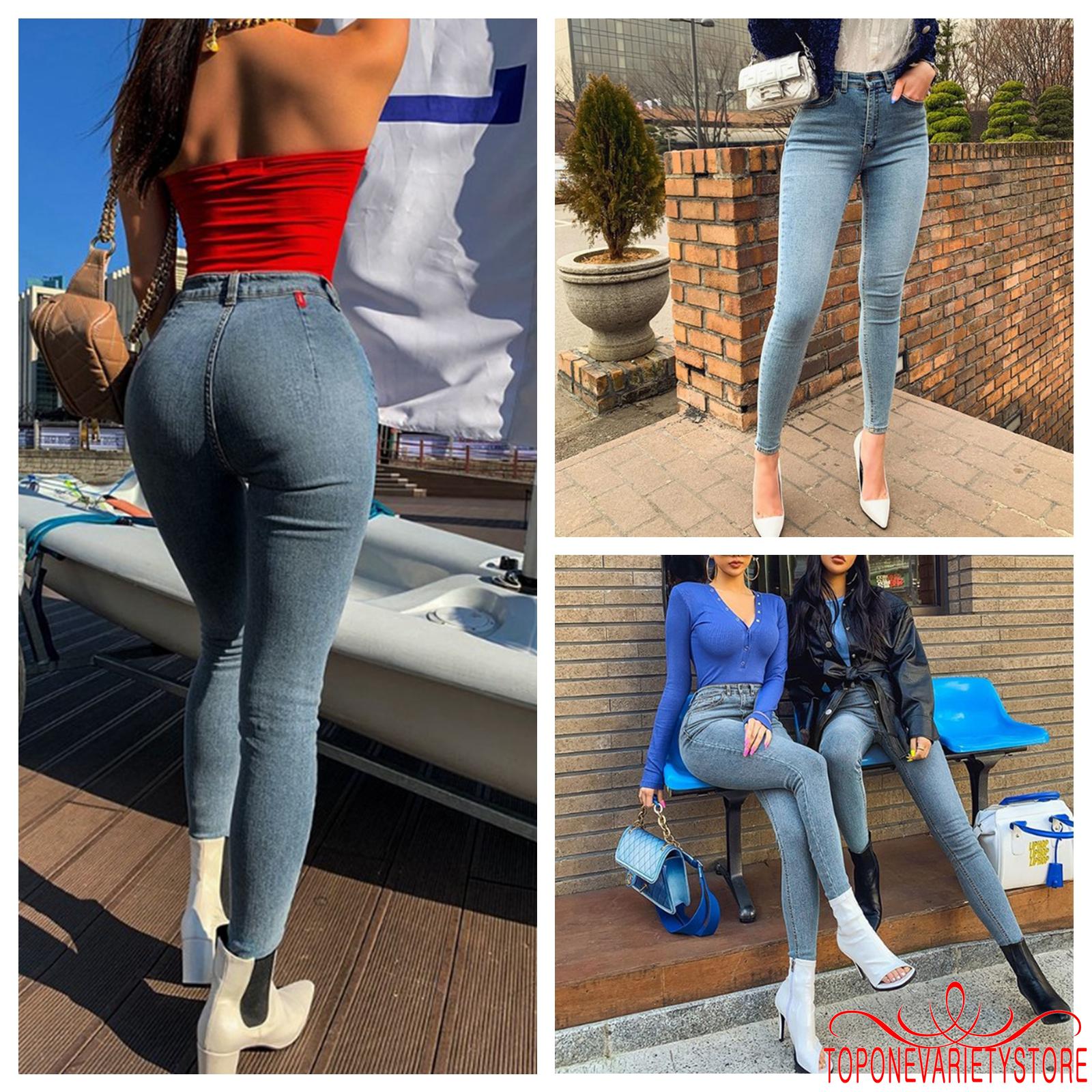 Quần Jeans Dài Lưng Cao Thời Trang Cho Nữ | BigBuy360 - bigbuy360.vn