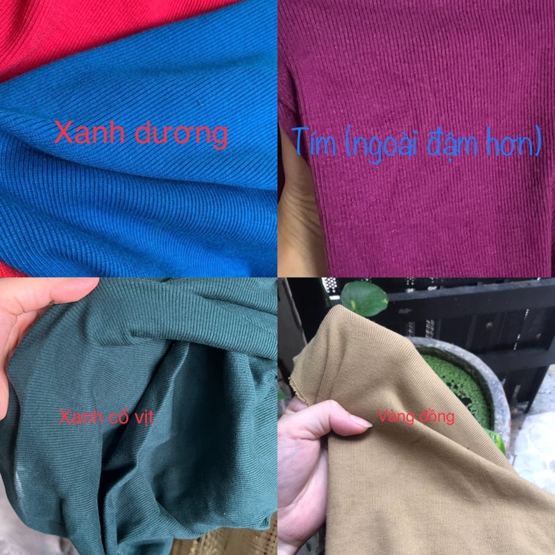 Vải thun gân 100% cotton co dãn 2 chiều và 4 chiều