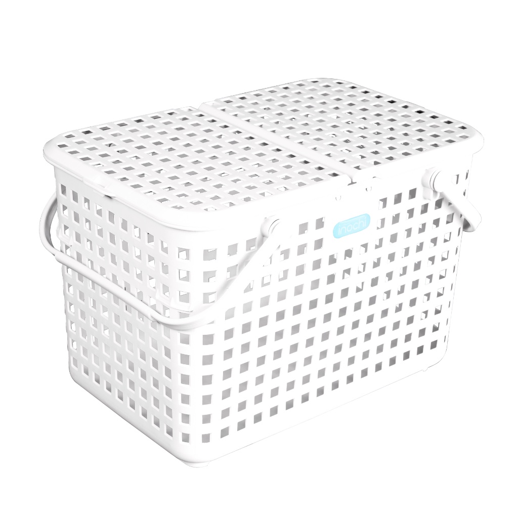 Giỏ Quai Xách Giữa Có Nắp INOCHI Chất Liệu Nhựa PP Nguyên Sinh An Toàn, Dùng Để Đựng Đồ Cho Các Mẹ Đi Sinh