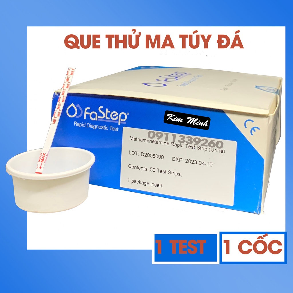 Test thử nhanh ma tuy đá 1 chân Fastep (Methamphetamine)