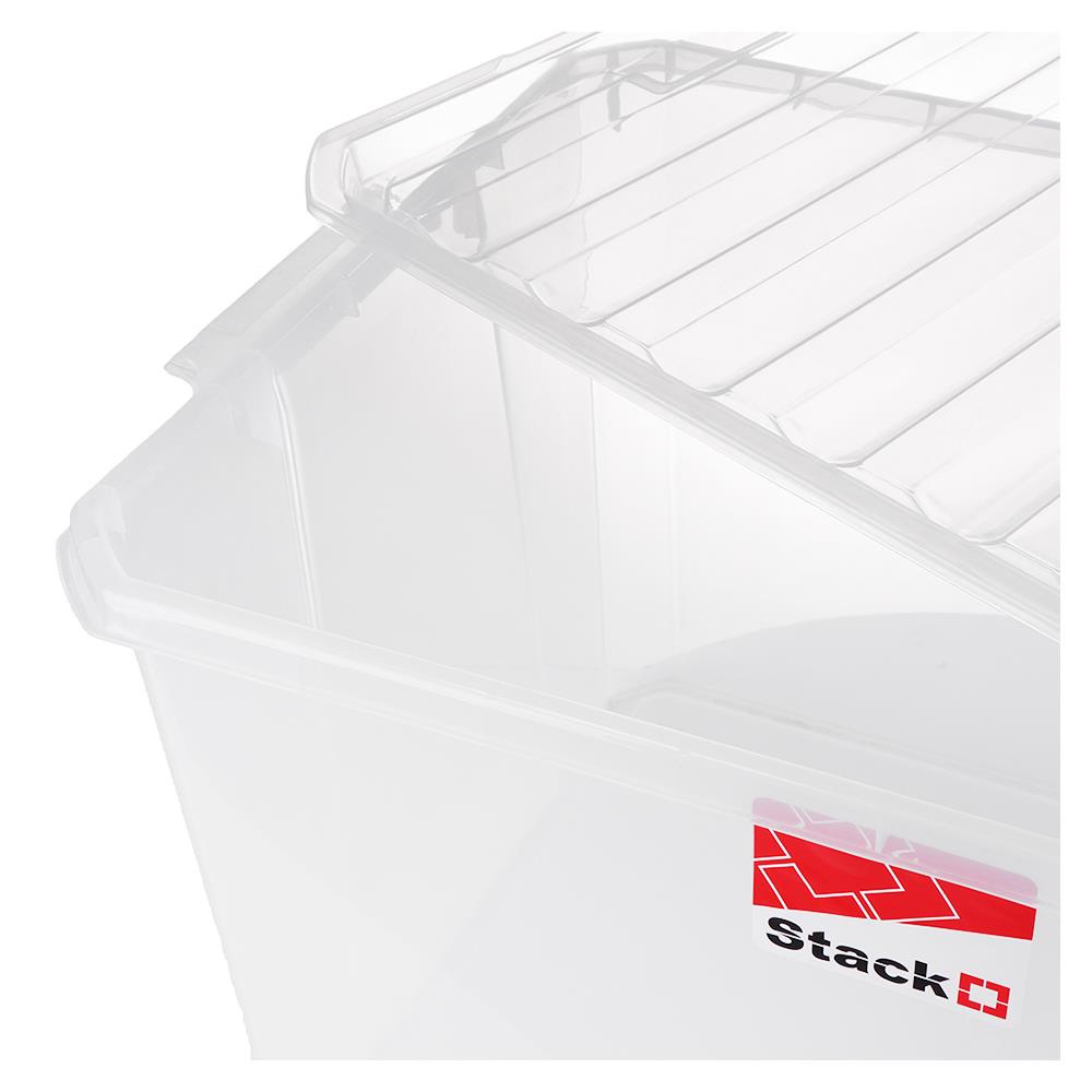 HomeBase STACKO Hộp đựng đồ bằng nhựa Thái Lan AMILI 70.5L W44.5x D59xH34.5 cm trong suốt