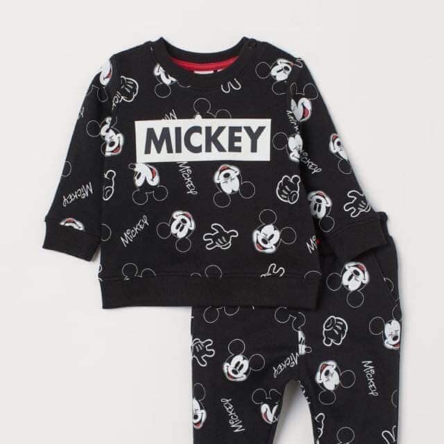 Set nỉ mickey đen