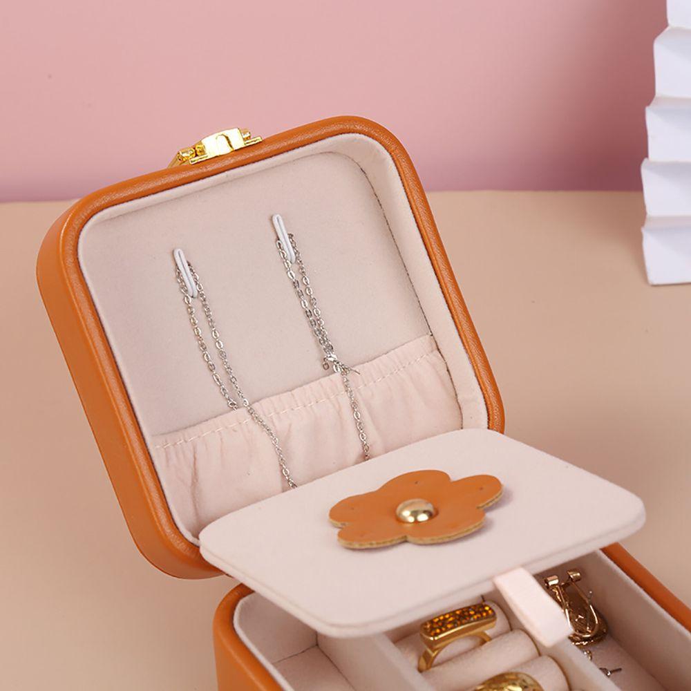 DANILO Hộp Đựng Trang Sức Bằng Da PU Có Gương Soi Tiện Dụng