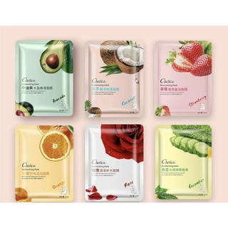 Combo 5 miếng Mặt nạ trái cây Chelica dưỡng da cấp ẩm chăm sóc da từ sâu bên trong