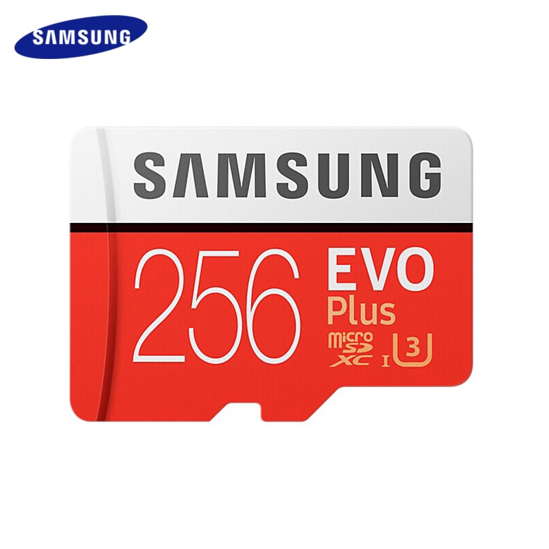 SAMSUNG EVO+ Memory Card Micro SD Card 256GB SDXC Class10 UHS TF Card Trans Flash Microsd