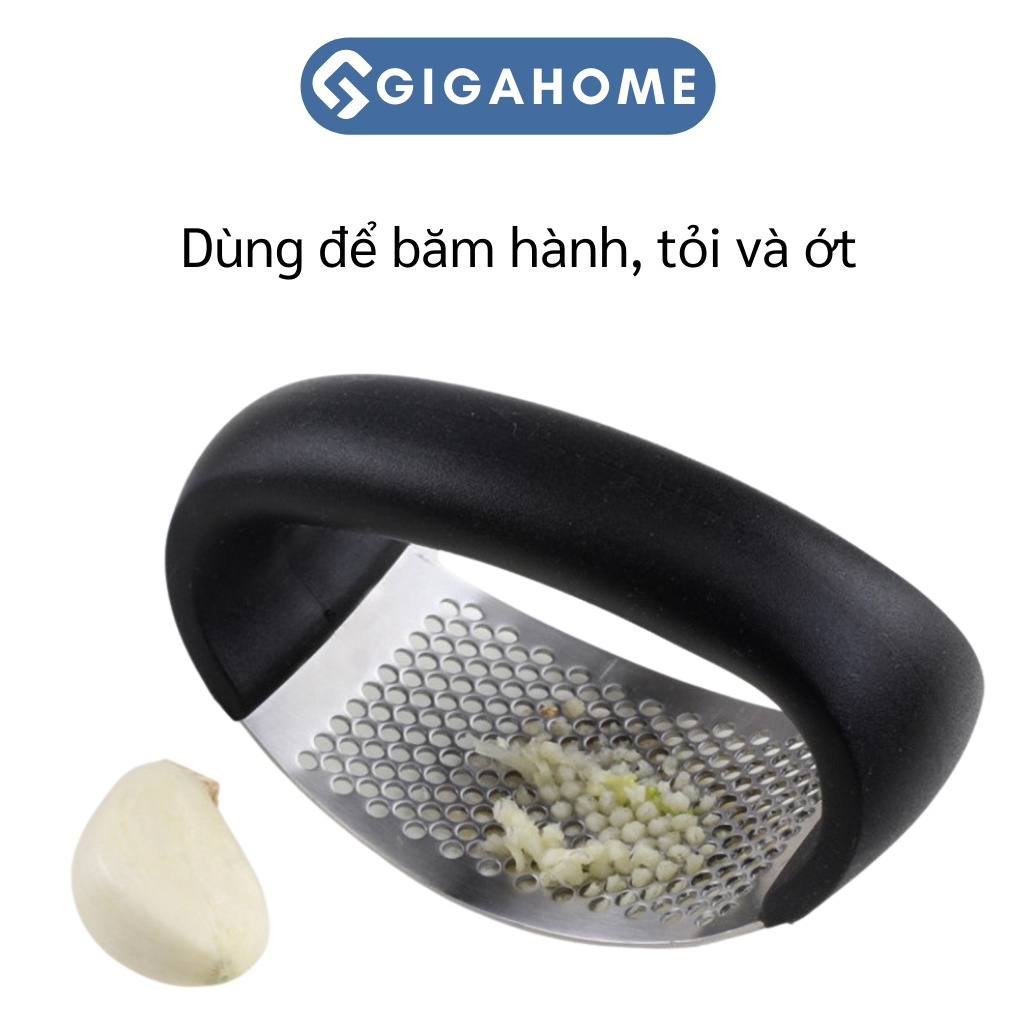 Dụng Cụ Dập, Ép Tỏi, Hành GIGAHOME Cán Đen Cao Cấp 8282