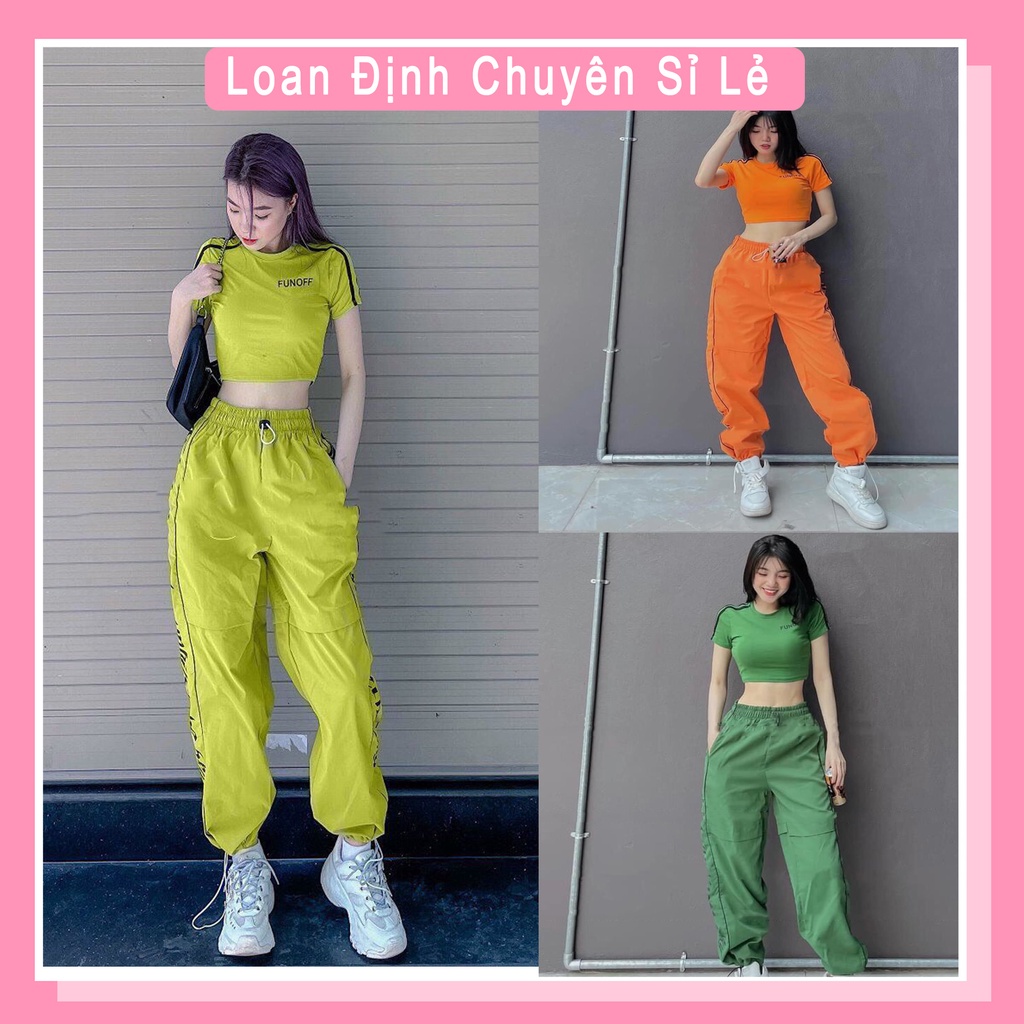 Set Croptop Bom Thụng Siêu Chất