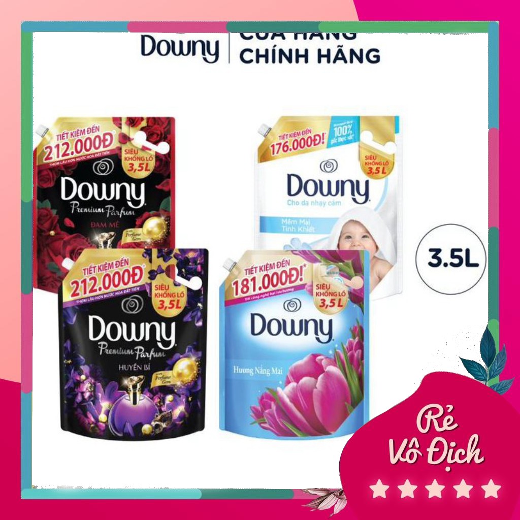 ( HOT LIKE ) Nước xả vải Downy Hương Nước Hoa túi 3.5L (mới) b225