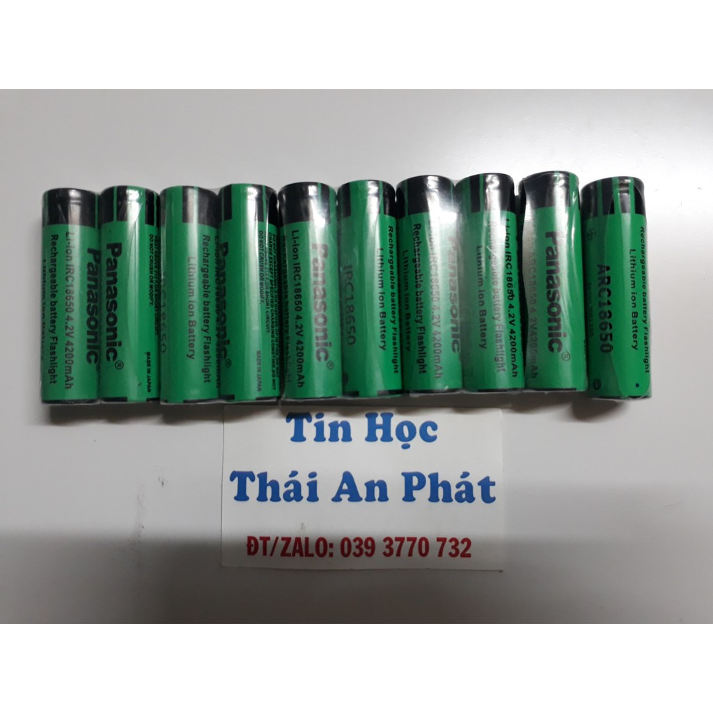 2 Viên Pin Sạc Li-on ARC 18650 Panasonic 4200mAh đầu cao, hàng chất lượng