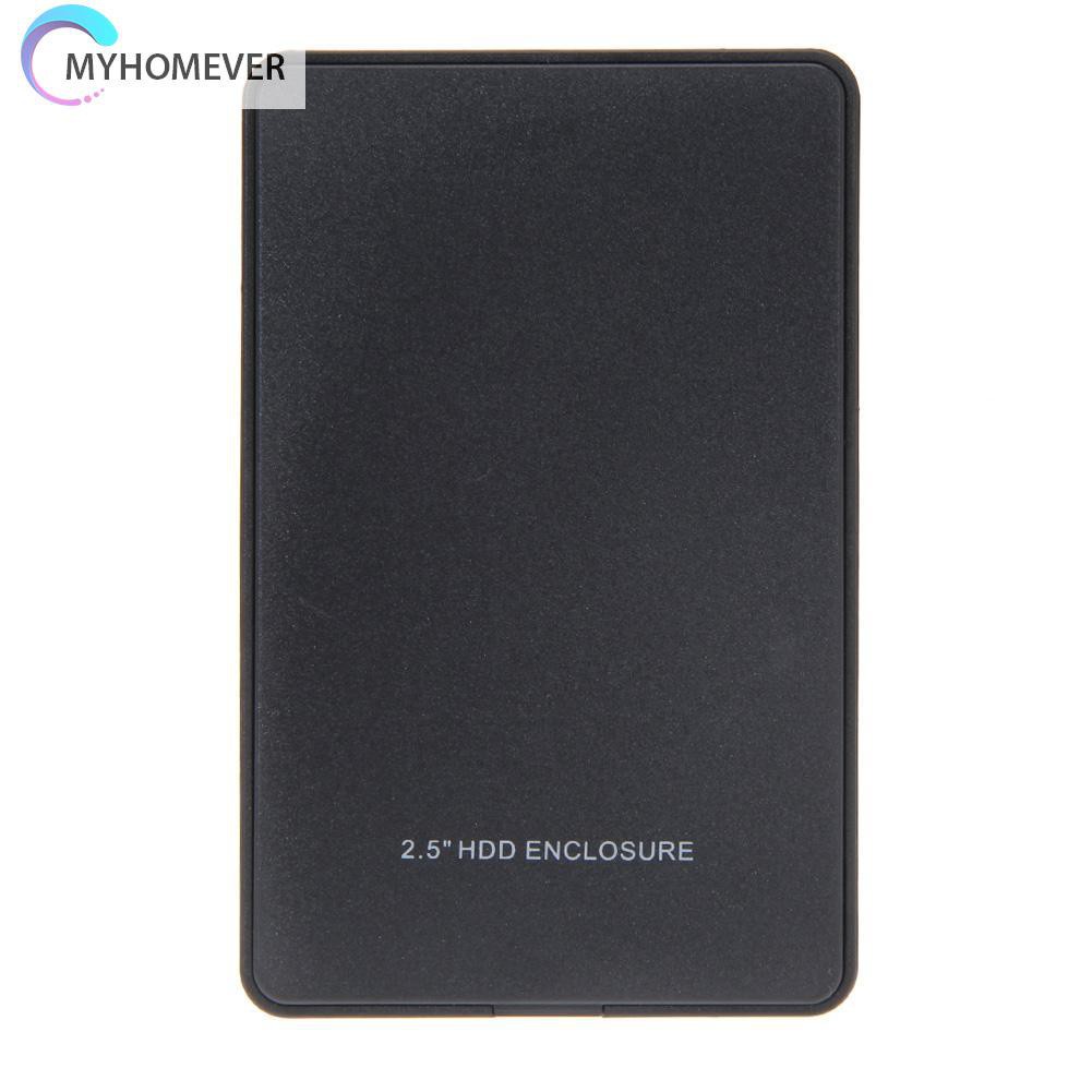 myhomever 2.5in USB 2.0 SATA Hd Box HDD Hard Drive External Enclosure Case