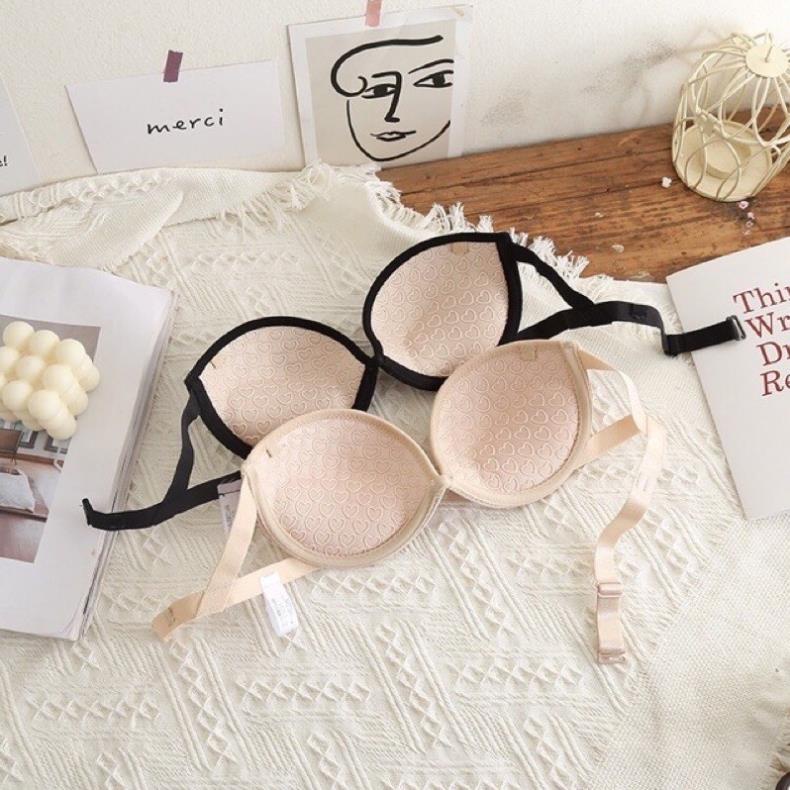 Áo Lót Cúp Ngực Có Gọng Đệm Tim Silicon Massage Chống Tụt 965