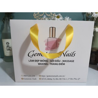 Túi giấy couche phom ngang (25x20x8) in theo yêu cầu - 100 cái