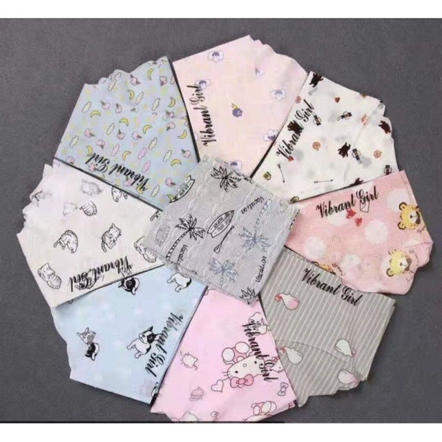 [Mã 12FASHIONSALE1 giảm 10K đơn 50K] Quần lót su không viền họa tiết cực kute 015