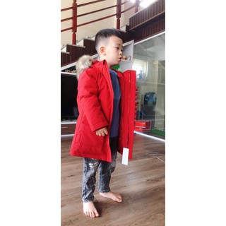 Áo parka kid uniqlo Nhật auth