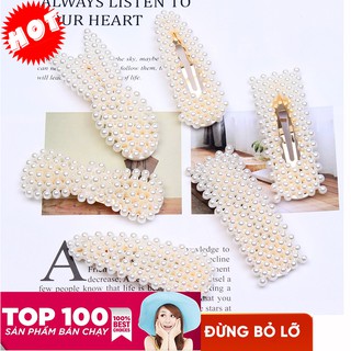 Kẹp tóc ngọc trai đẹp phong cách hàn quốc