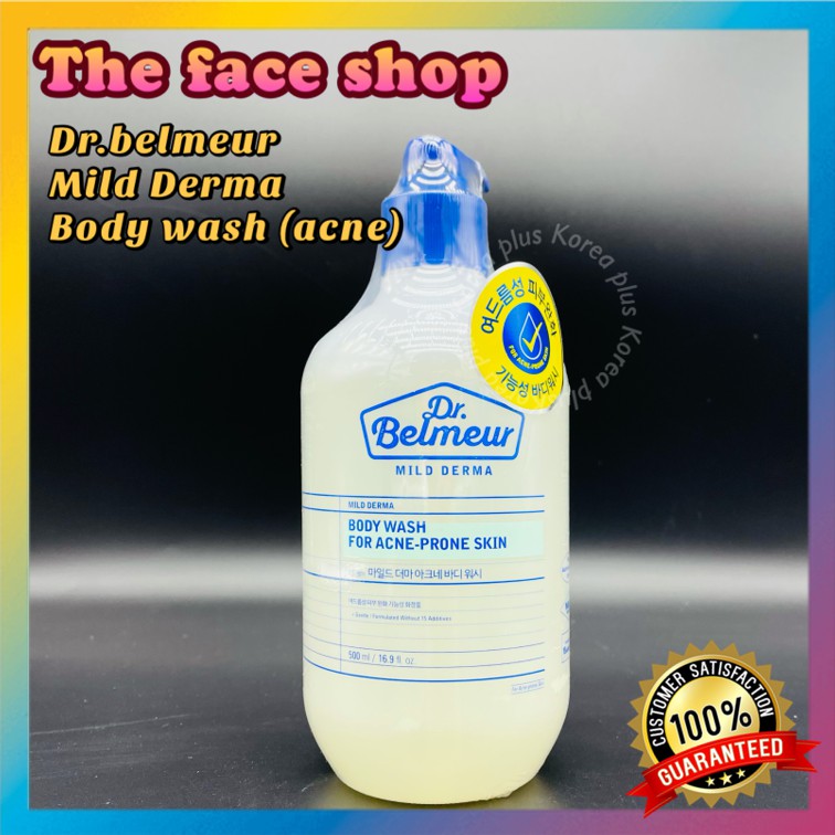 Sữa rửa mặt THE FACE SHOP Dr. Belmeur giúp giảm mụn hiệu quả dịu nhẹ 500ml