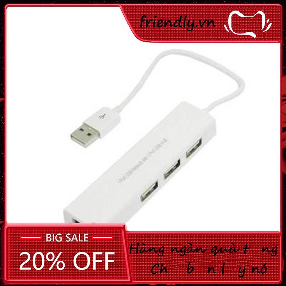 Bộ Chia 3 Cổng Usb 2.0 Sang Lan Ethernet Rj45 Tốc Độ Cao