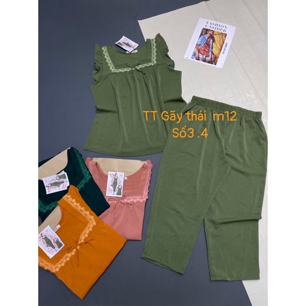 Đồ bộ mặc nhà nữ vải mát mặc hè được chọn mầu, đồ bộ trung niên bigsize vải mát | BigBuy360 - bigbuy360.vn