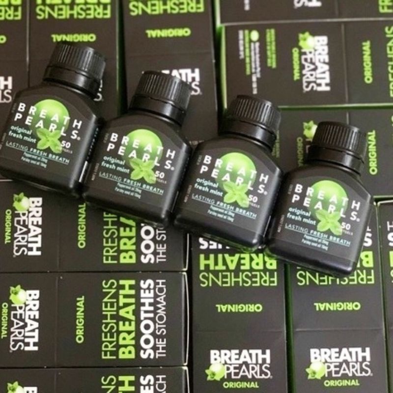 Viên thảo dược thơm miệng Breath Peals (50 viên chính hãng Úc) giúp giảm hôi miệng